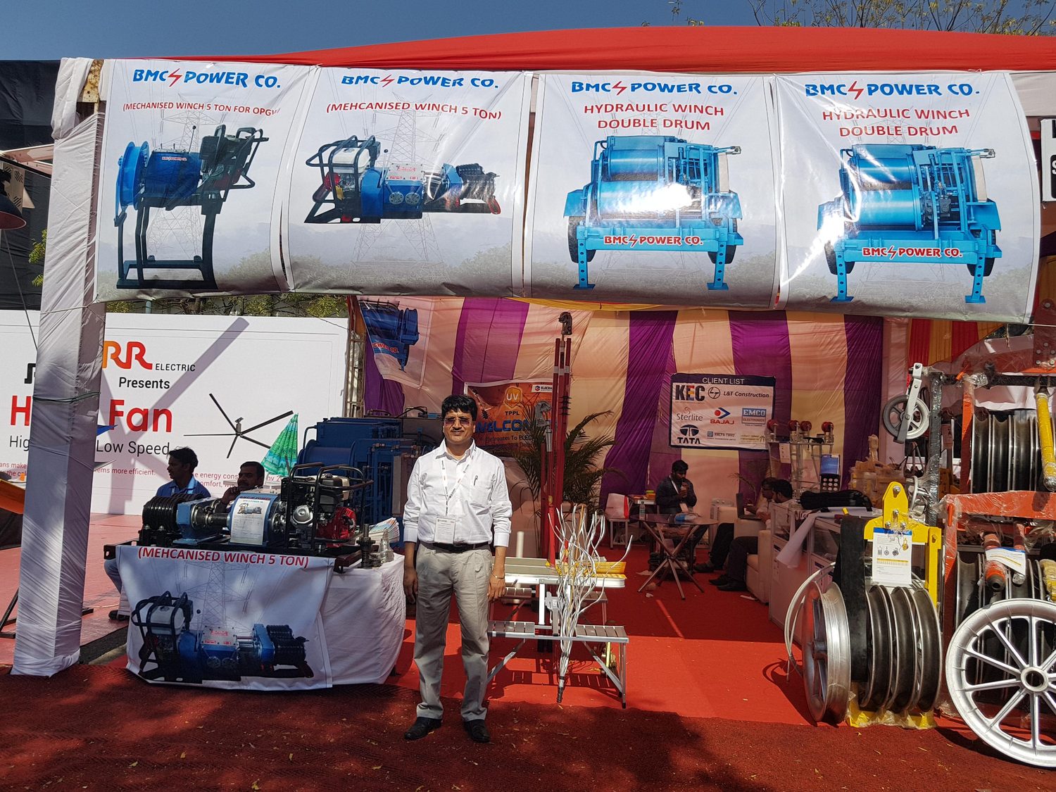 BMC Power outdoor stall at ELECRAMA